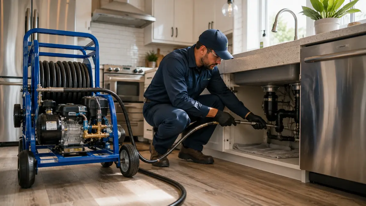 Kitchen Drain Hydro Jetting in El Cajon